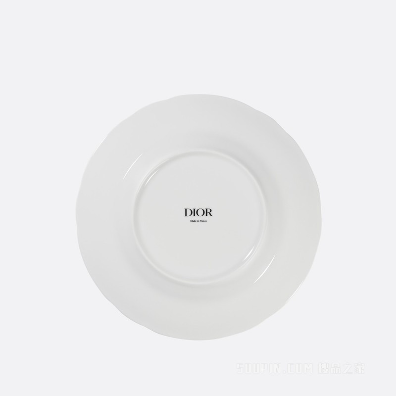 甜品碟 蓝色 Tiger 茹伊印花