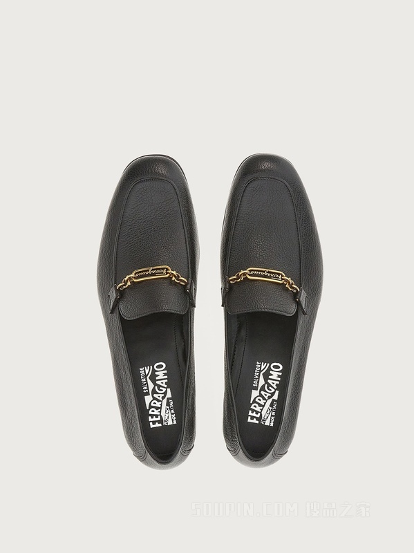 FERRAGAMO链饰莫卡辛鞋