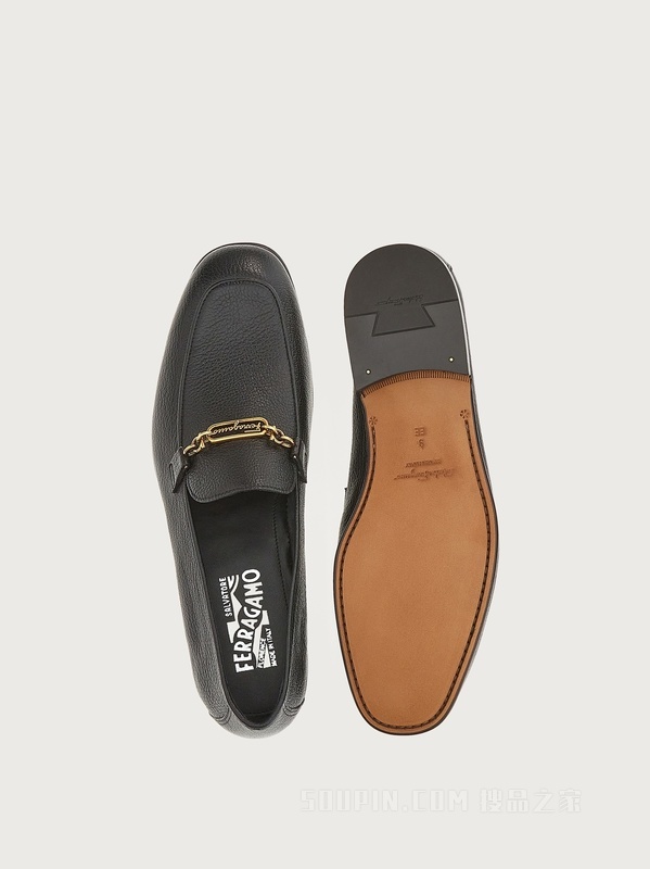 FERRAGAMO链饰莫卡辛鞋