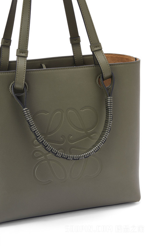 小号经典牛皮革 Anagram Tote 手袋