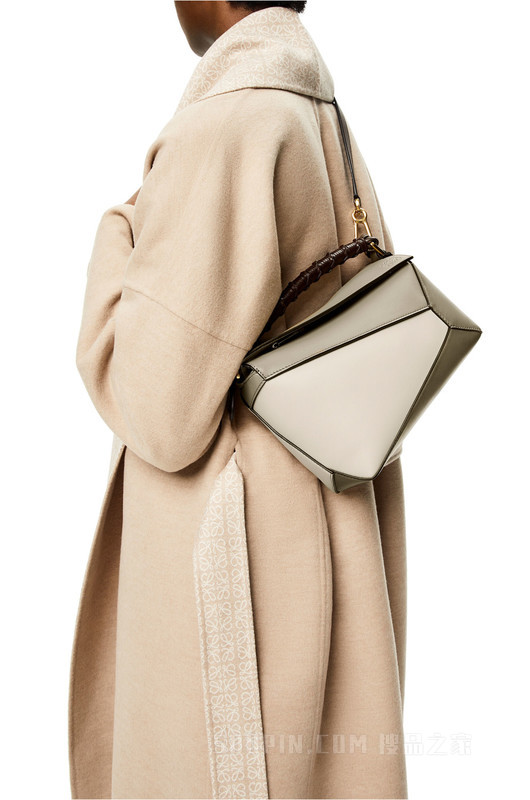 小号纳帕牛皮革 Puzzle Edge 手袋