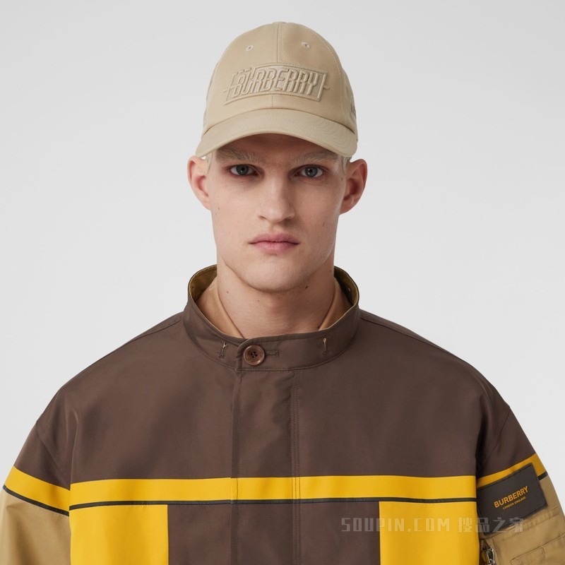 拼色宽松风雪大衣（含可拆式保暖内层） (深松露棕色) - 男士