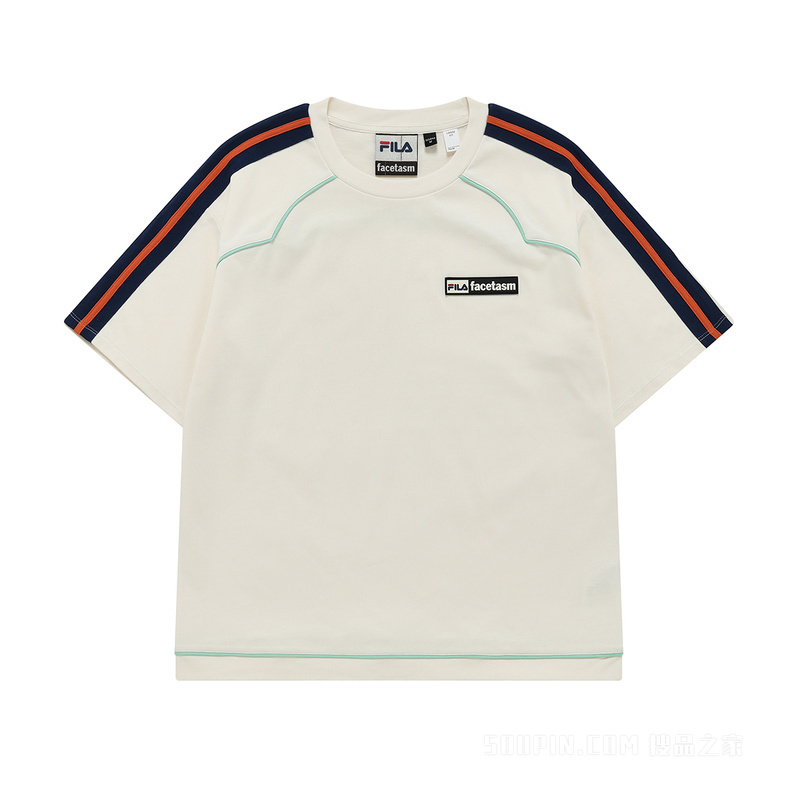 FILA X FACETASM联名女子针织短袖衫