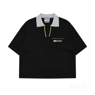 FILA X FACETASM联名女子针织短袖POLO衫
