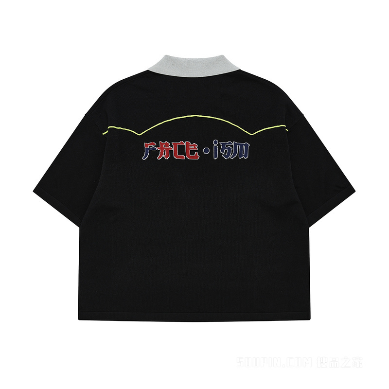 FILA X FACETASM联名女子针织短袖POLO衫