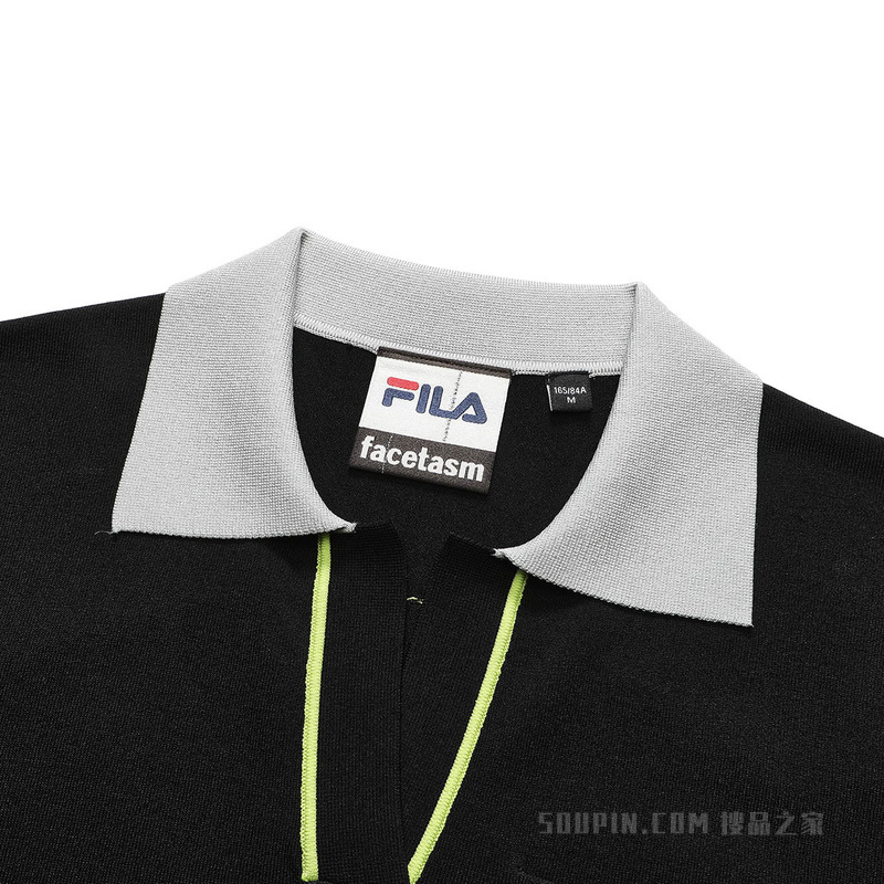 FILA X FACETASM联名女子针织短袖POLO衫