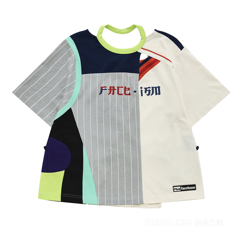 FILA X FACETASM联名女子针织短袖衫