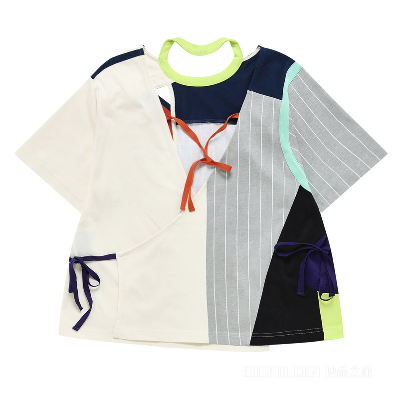FILA X FACETASM联名女子针织短袖衫