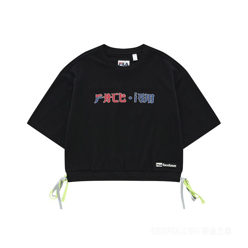 FILA X FACETASM联名女子针织短袖衫