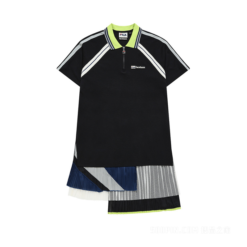 FILA X FACETASM联名女子针织连衣裙