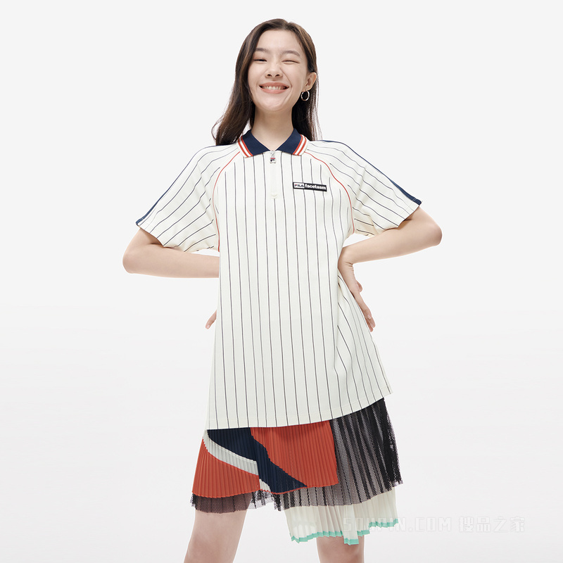 FILA X FACETASM联名女子针织连衣裙
