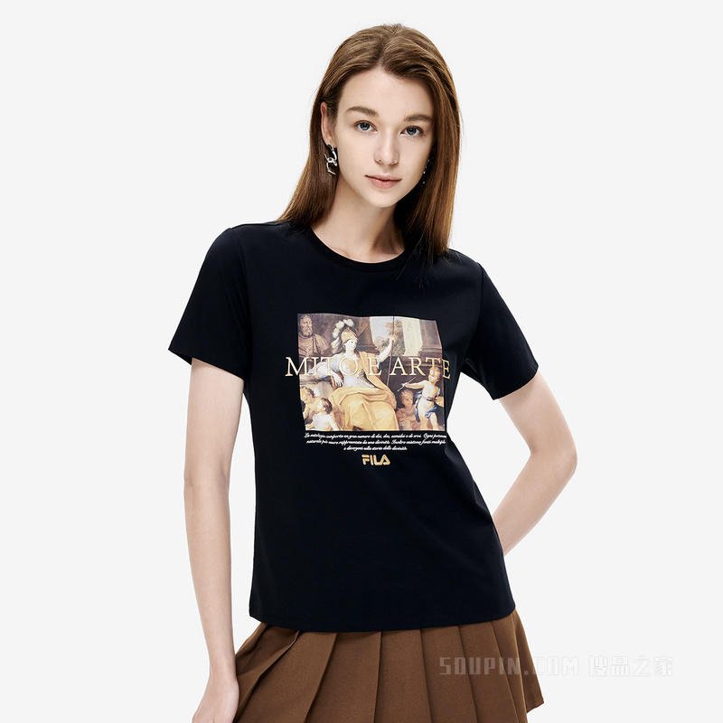 女子时尚休闲针织短袖衫