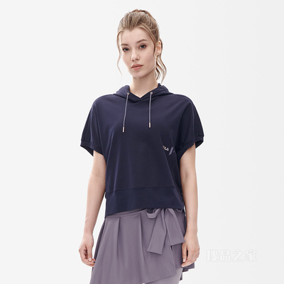 FILA拿铁女孩柔感舒练短T