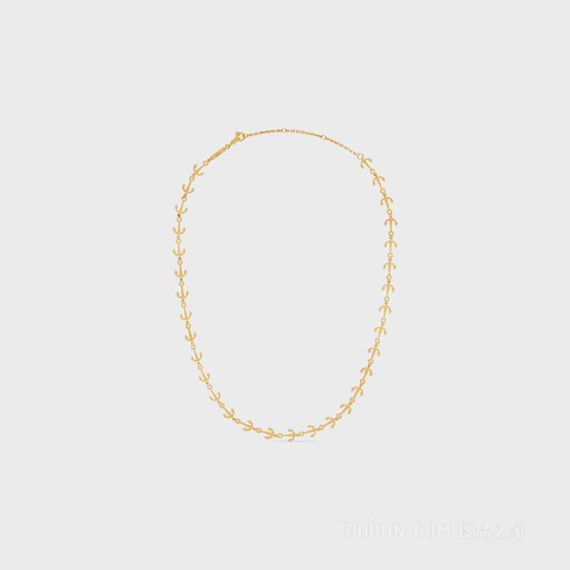 ANCRE CELINE MULTI金色饰面黄铜项链 24564