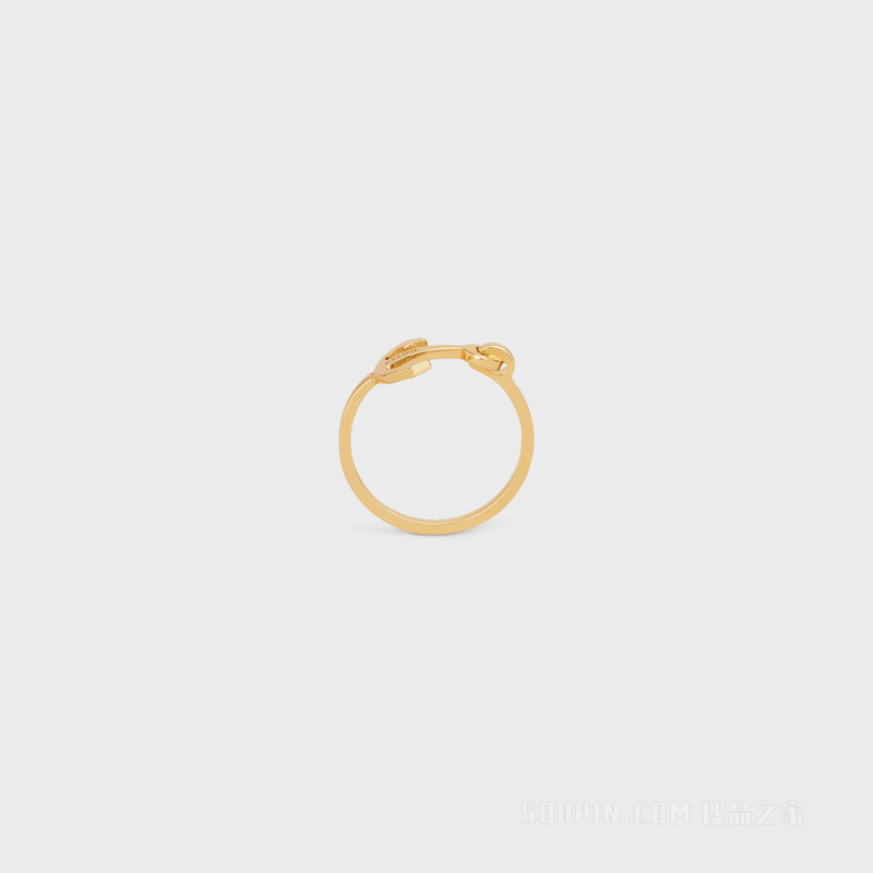 ANCRE CELINE金色饰面黄铜戒指 24564
