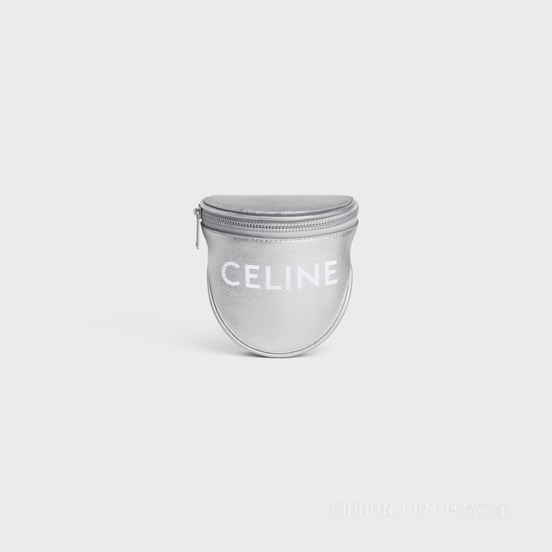 CELINE印花层压牛皮革小号拉链袋 24585