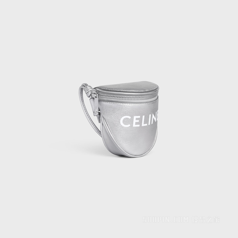 CELINE印花层压牛皮革小号拉链袋 24585