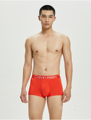 Calvin Klein 22春夏男士时尚醒目提花LOGO低腰轻薄透气平角内裤NB2974