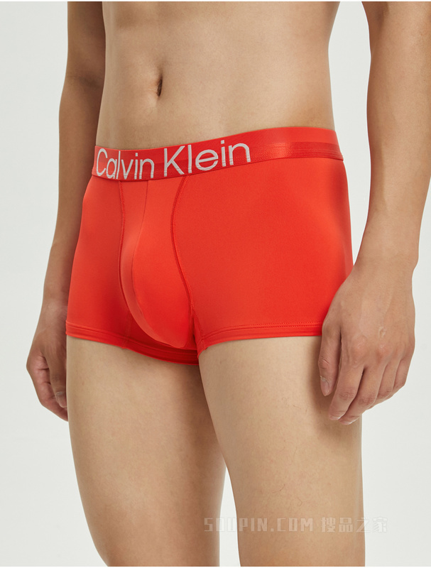 Calvin Klein 22春夏男士时尚醒目提花LOGO低腰轻薄透气平角内裤NB2974