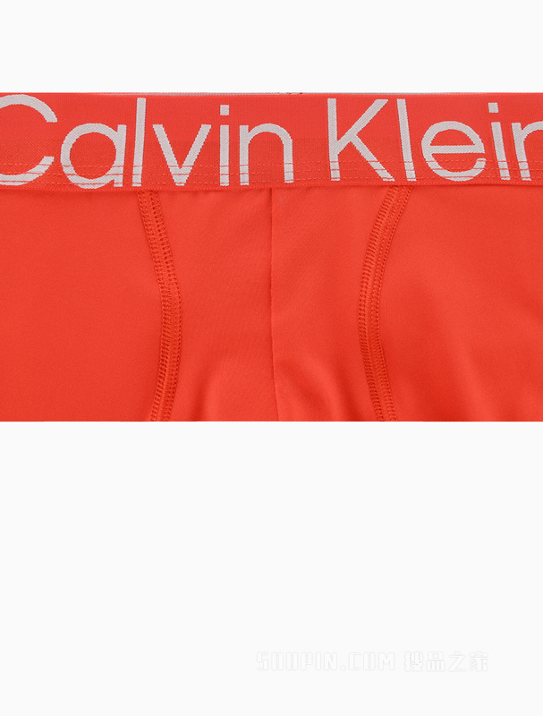 Calvin Klein 22春夏男士时尚醒目提花LOGO低腰轻薄透气平角内裤NB2974