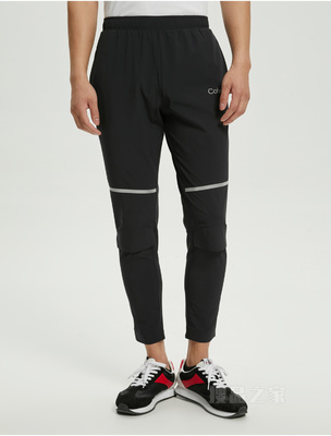 Calvin Klein 22春夏新款男士简约抽绳腰反光印花LOGO运动休闲裤4MS2P604