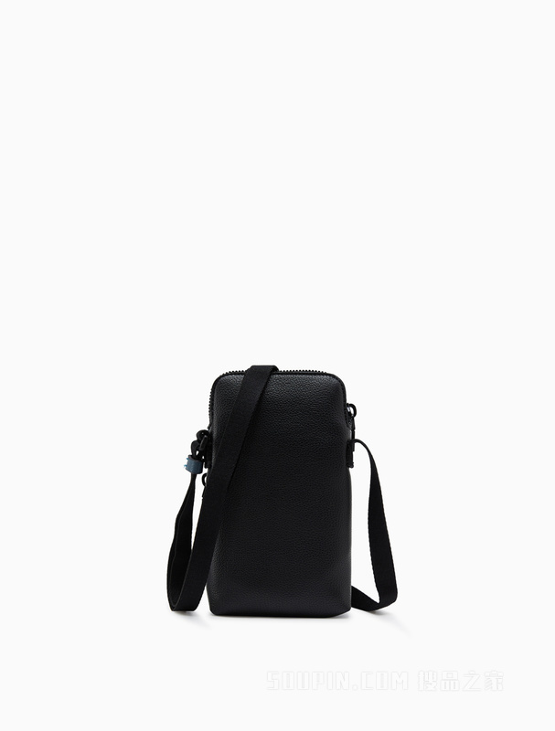 Calvin Klein 22初秋男士通勤休闲LOGO贴片调节肩带拉链手机挎包HP1816