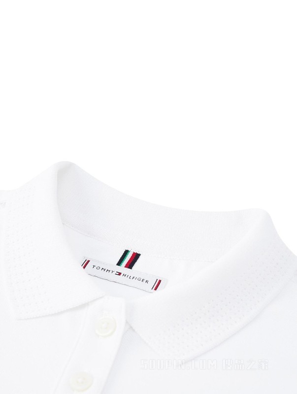 22新款春夏女装时尚镂空刺绣收腰显瘦开衩POLO连衣裙33561