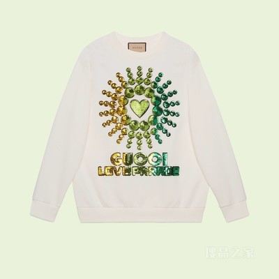 “Gucci Love Parade T-shirt”棉质卫衣 白色