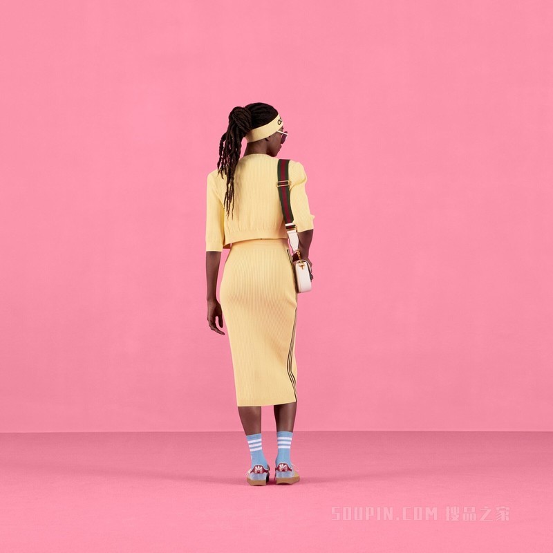 adidas x Gucci联名系列针织衫 黄色