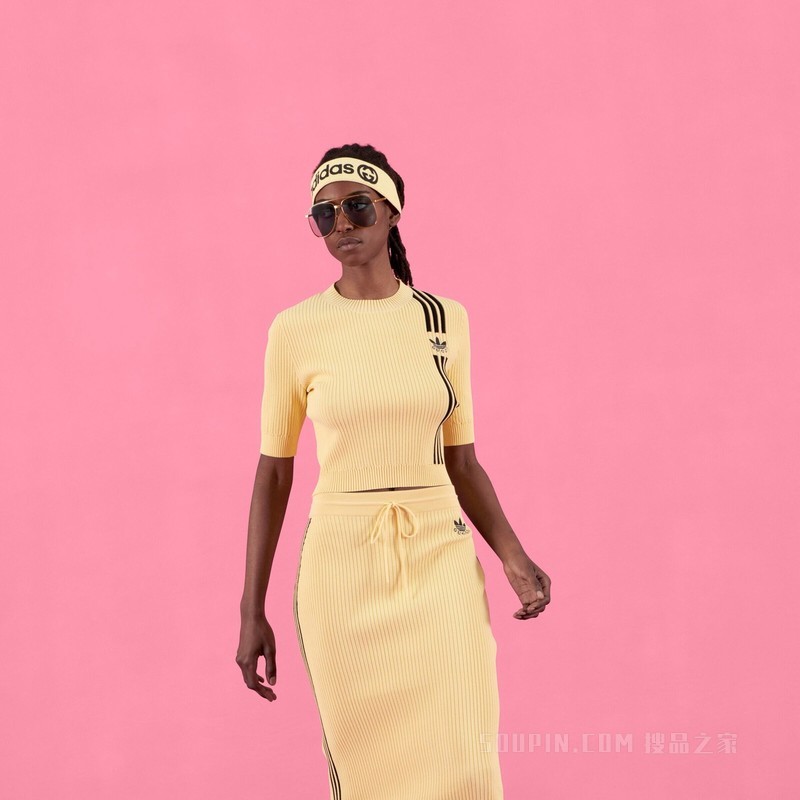 adidas x Gucci联名系列针织衫 黄色