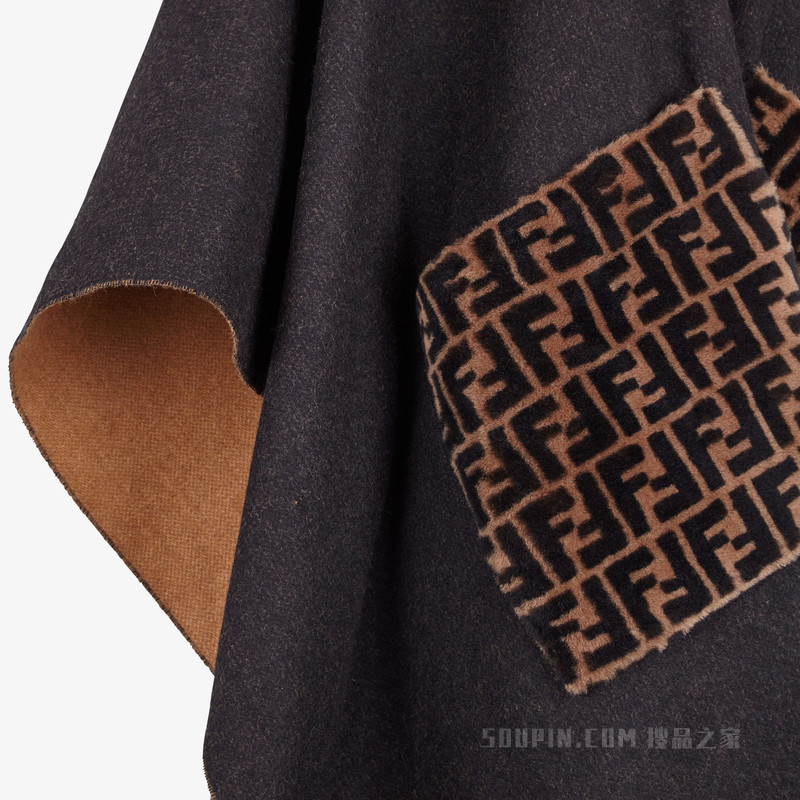 斗篷 羊绒羊毛混纺斗篷