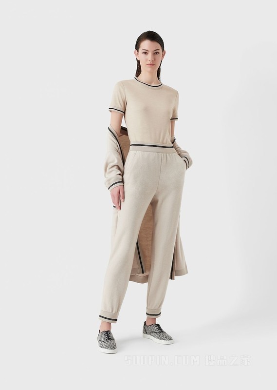 Capsule Travel 长款羊绒羊毛大衣 | Giorgio Armani