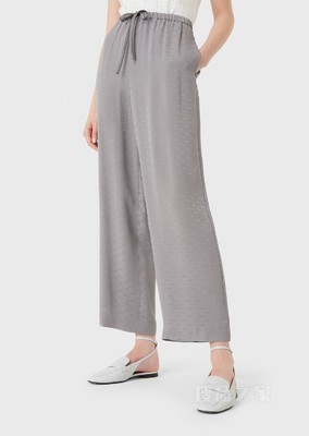 提花几何图案百搭休闲裤 | Emporio Armani