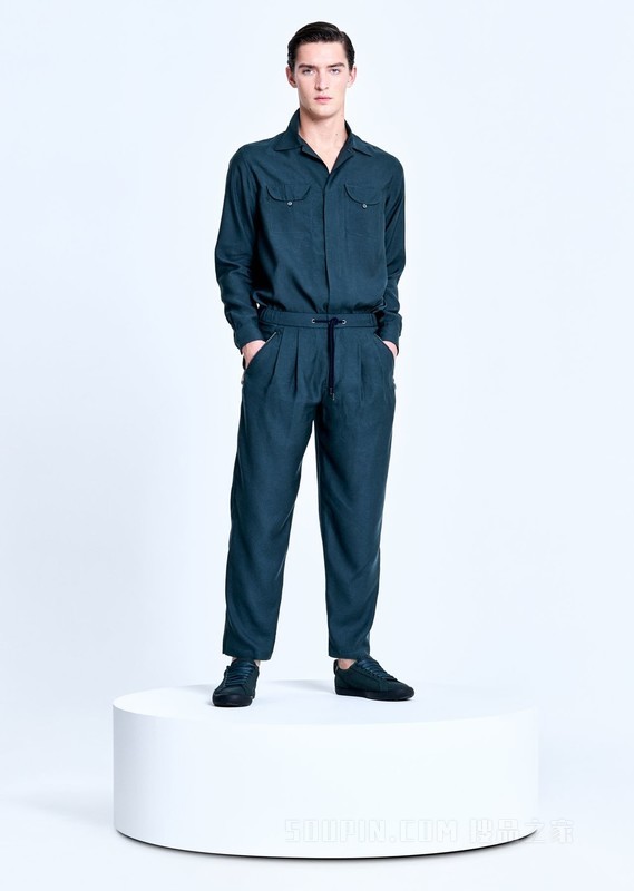 真丝抽绳运动长裤 | Giorgio Armani