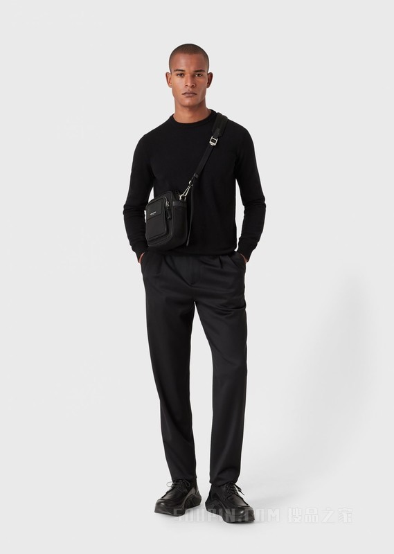 简约圆领毛线衫 | Giorgio Armani