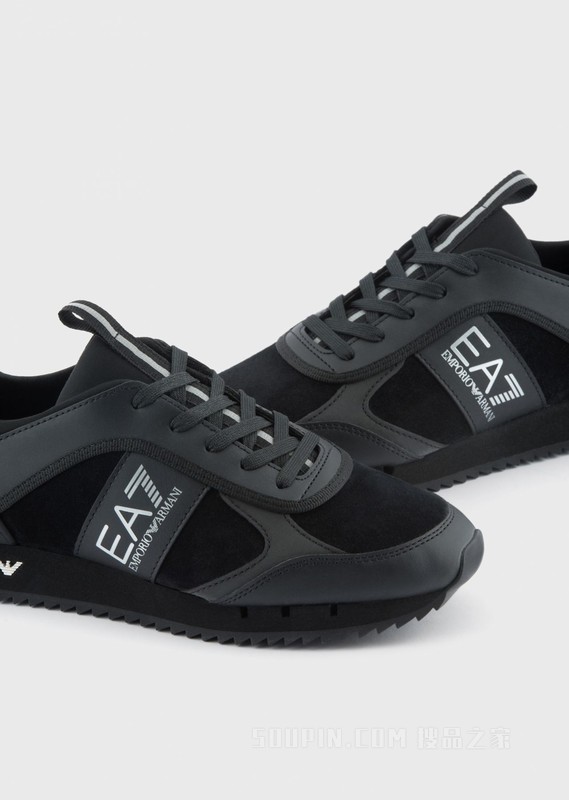 印花LOGO运动鞋 | EA7