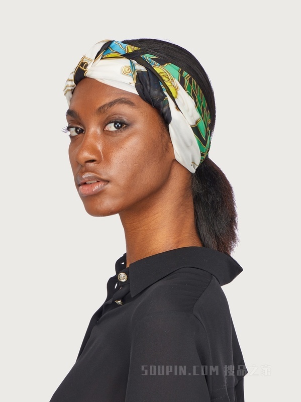 铁艺印花桑蚕丝披肩