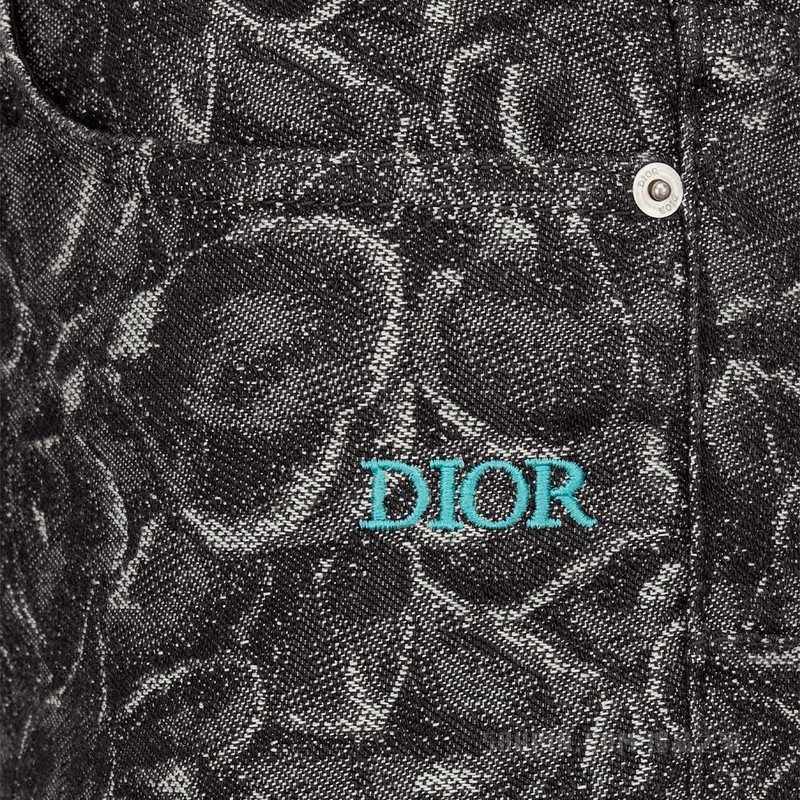 Dior Jardin 修身牛仔裤 灰色棉质牛仔布