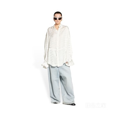 BB MONOGRAM TWISTED长袖衬衫