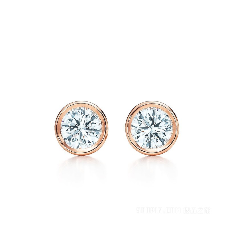 Elsa Peretti® 系列 Diamonds by the Yard™ 18K 玫瑰金耳环