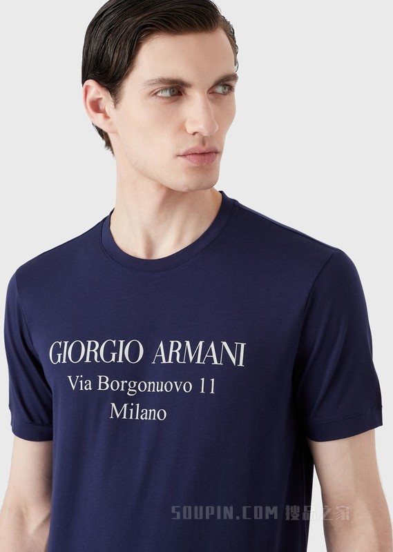 经典棉质短袖T恤 | Giorgio Armani