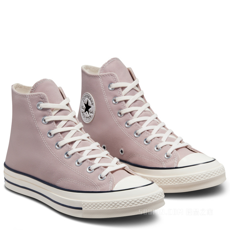 【男女同款】Chuck 70高帮帆布鞋梦幻粉 中性 灰色