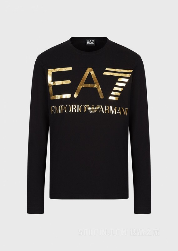 醒目徽标长袖T恤 | EA7