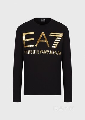 醒目徽标长袖T恤 | EA7
