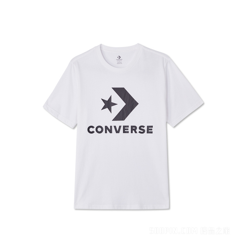 【男女同款】经典LOGO短袖情侣款潮流T恤 中性 白色