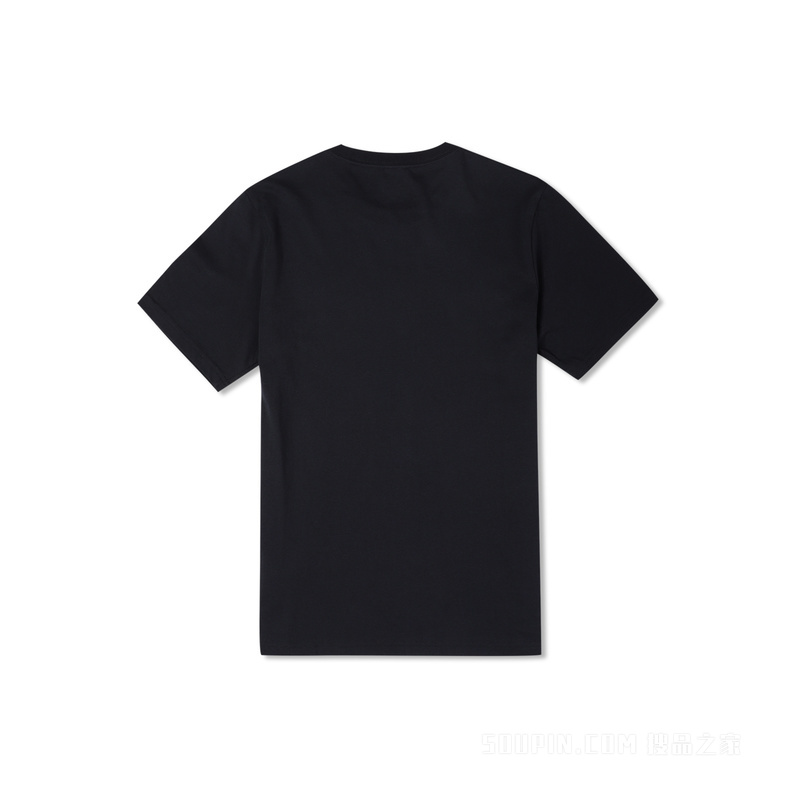 【男女同款】经典百搭短袖学院风潮流T恤 中性 黑色