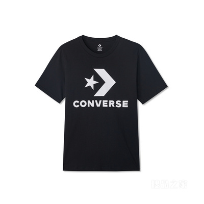 【男女同款】经典LOGO短袖情侣款潮流T恤 中性 黑色