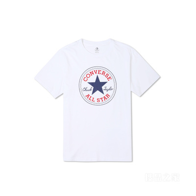 【男女同款】经典百搭短袖学院风潮流T恤 中性 白色