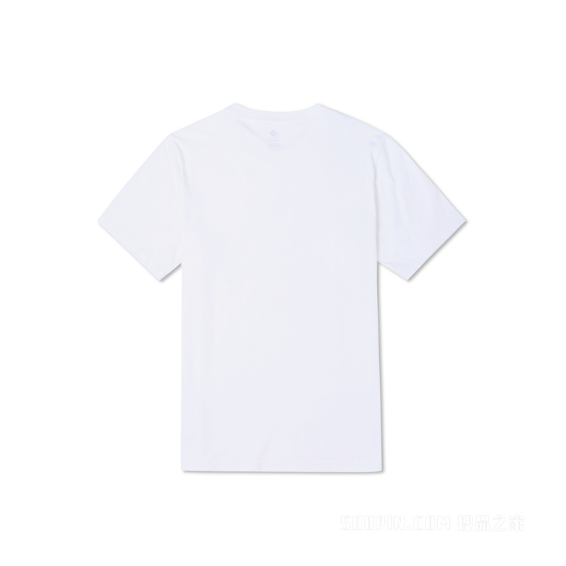 【男女同款】经典百搭短袖学院风潮流T恤 中性 白色