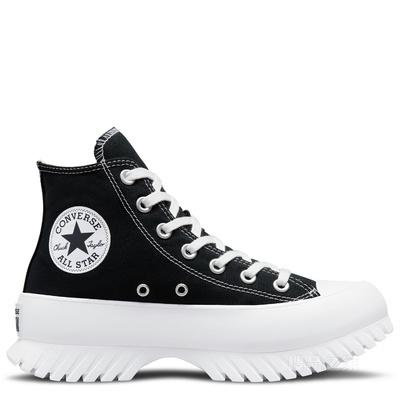 【男女同款】All Star Lugged 2.0厚底鞋 中性 黑色